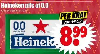 Dirk Heineken pils of 0.0 aanbieding