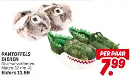 Dekamarkt Pantoffels Dieren aanbieding