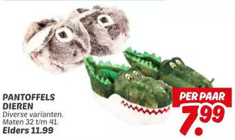 Dekamarkt Pantoffels Dieren aanbieding