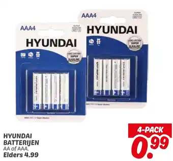 Dekamarkt Hyundai Batterijen aanbieding