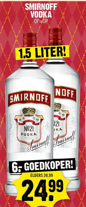 Dirk Smirnoff Vodka aanbieding