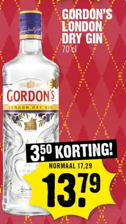 Dirk Gordon's London Dry Gin aanbieding