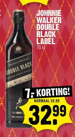 Dirk Johnnie Walker Double Black Label aanbieding