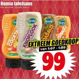 Dirk Remia tafelsaus aanbieding