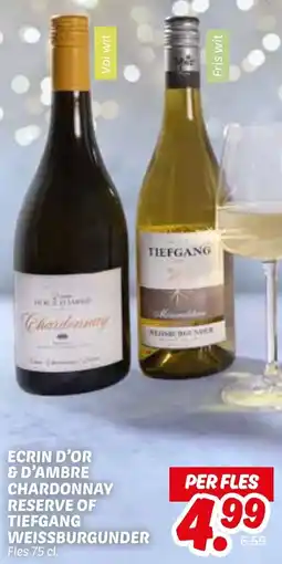 Dekamarkt Ecrin d'or & d'ambre chardonnay reserve of tiefgang weissburgunder aanbieding