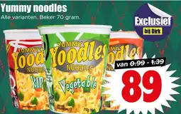 Dirk Yummy noodles aanbieding
