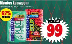 Dirk Mentos kauwgom aanbieding