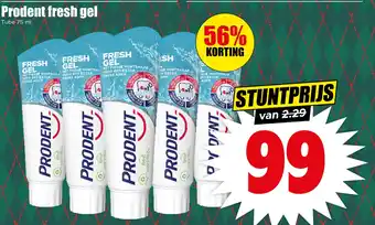 Dirk Prodent fresh gel aanbieding