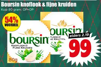 Dirk Boursin knoflook & fijne kruiden aanbieding