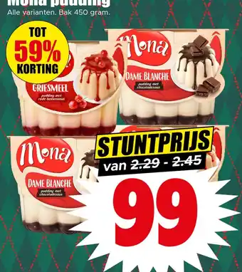 Dirk Mona pudding aanbieding
