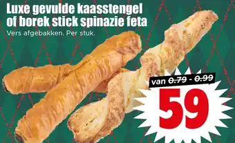 Dirk Luxe gevulde kaasstengel of borek stick spinazie feta aanbieding