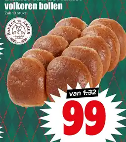 Dirk Bakker van der Akker volkoren bollen aanbieding
