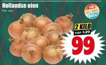 Dirk Hollandse uien aanbieding