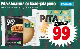 Dirk Pita shoarma of kaas-jalapeno aanbieding