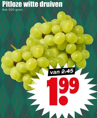 Dirk Pitloze witte druiven aanbieding
