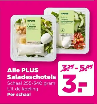 PLUS Alle Plus Saladeschotels aanbieding
