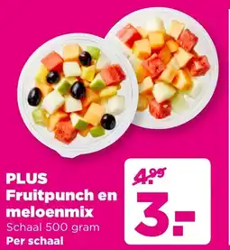 PLUS Plus Fruitpunch en meloenmix aanbieding