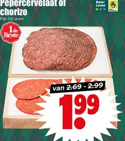 Dirk Pepercervelaat of chorizo aanbieding
