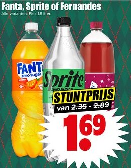 Dirk Fanta, Sprite of Fernandes aanbieding