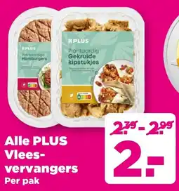 PLUS Alle Plus Vleesvervangers aanbieding