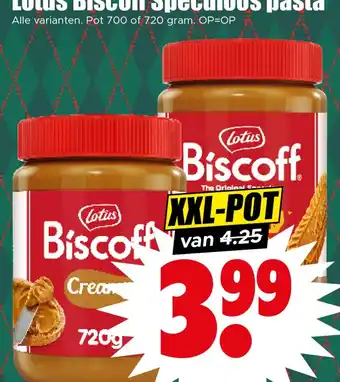Dirk Lotus Biscoff Speculoos pasta aanbieding