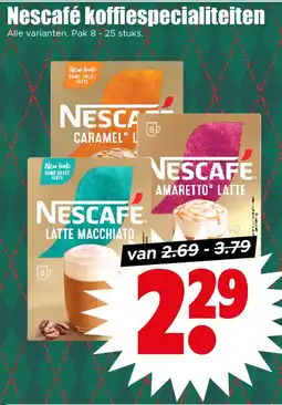 Dirk Nescafé koffiespecialiteiten aanbieding