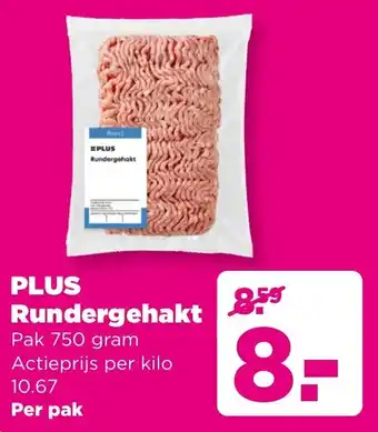PLUS Plus Rundergehakt aanbieding
