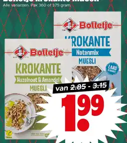 Dirk Bolletje krokante muesli aanbieding
