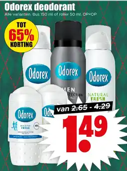 Dirk Odorex deodorant aanbieding