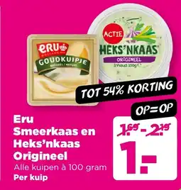 PLUS Eru Smeerkaas en Heks'nkaas Origineel aanbieding