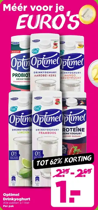PLUS Optimel Drinkyoghurt aanbieding