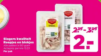 Slagers kwaliteit Reepjes en blokjes