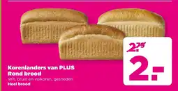 PLUS Korenlanders van Plus Rond brood aanbieding