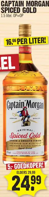 Super Dirck 3 Captain Morgan Spiced Gold aanbieding