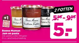PLUS Bonne Maman Jam en pasta aanbieding