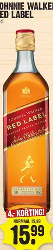 Super Dirck 3 Johnnie Walker Red Label aanbieding