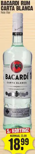 Super Dirck 3 Bacardi Rum Carta Blanca aanbieding