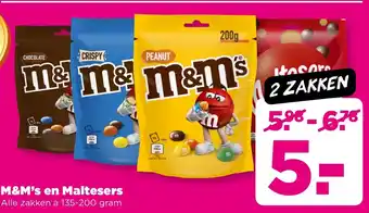 PLUS M&M's en Maltesers aanbieding
