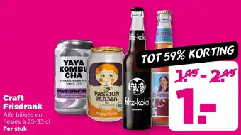 PLUS Craft Frisdrank aanbieding