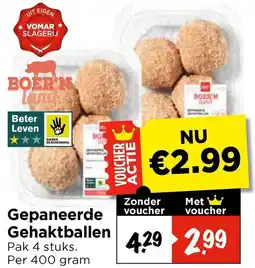 Vomar Voordeelmarkt Gepaneerde Gehaktballen aanbieding
