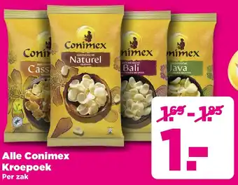 PLUS Alle Conimex Kroepoek aanbieding