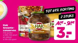 PLUS Hak Groenteconserven aanbieding