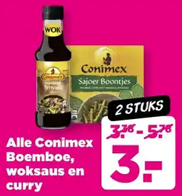PLUS Alle Conimex Boemboe, woksaus en curry aanbieding
