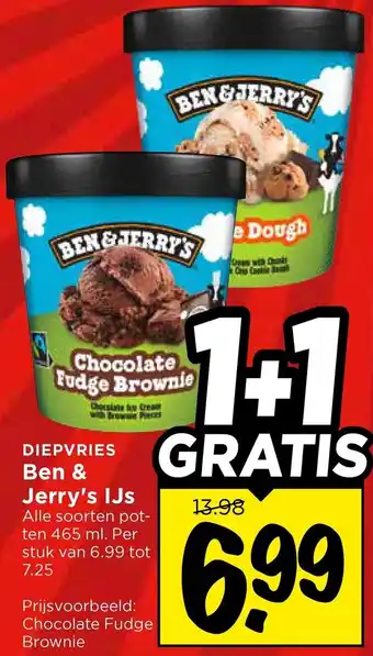 Vomar Voordeelmarkt Ben & Jerry's IJs aanbieding