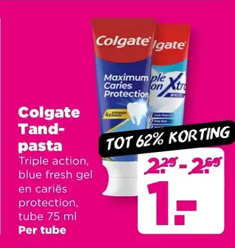 PLUS Colgate Tandpasta aanbieding