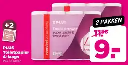 PLUS Toiletpapier 4 laags aanbieding