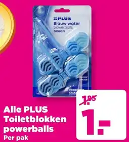 PLUS Alle Plus Toiletblokken Powerballs aanbieding