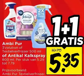 Vomar Voordeelmarkt Ambi Pur of Antikal Kalkspray aanbieding