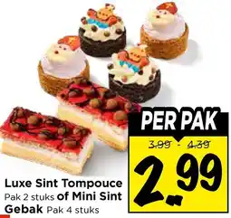 Vomar Voordeelmarkt Luxe Sint Tompouce of Mini Sint Gebak aanbieding