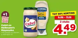 PLUS Calvé en Hellmann's Mayonaise aanbieding